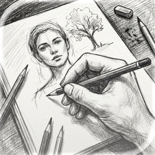 Picture to Drawing App Icon